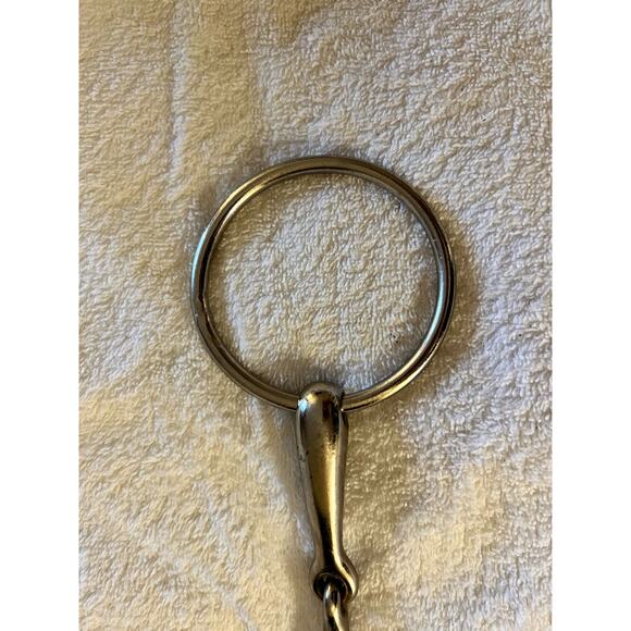 Loose Ring Snaffle Bit Single Jointed English Horse Bit Size 5 inches - Picture 4 of 6